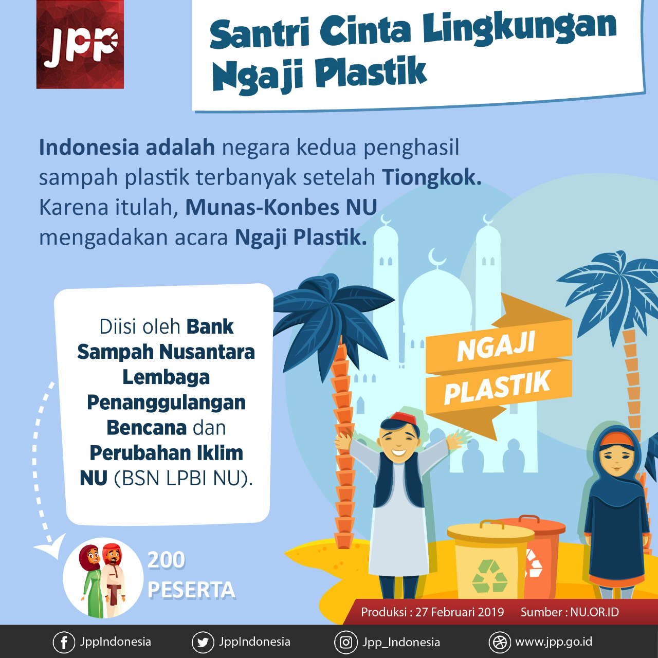 Santri Cinta Lingkungan Ngaji Plastik - 20190227